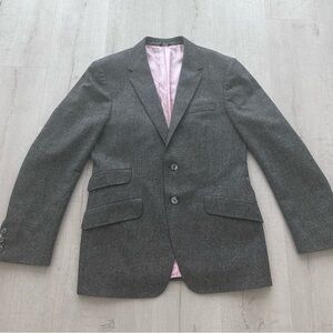 Paul Smith Blazer – Made in Italy – Gray Wool/Cashmere w/ Pink Lining